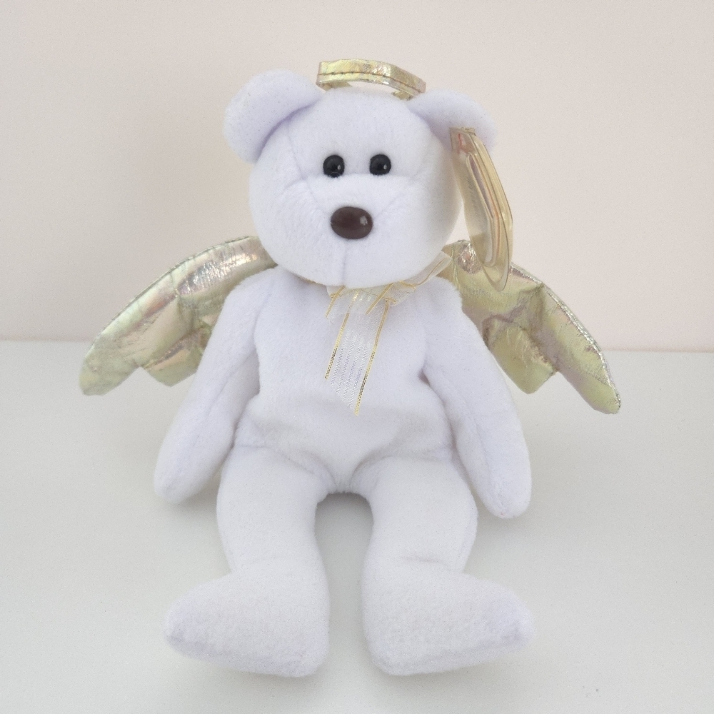 TY Beanie Babies Halo II the Angel Bear 6"